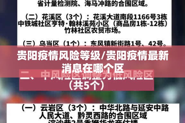 贵阳疫情风险等级/贵阳疫情最新消息在哪个区 贵阳疫情风险等级/贵阳疫情最新消息在哪个区