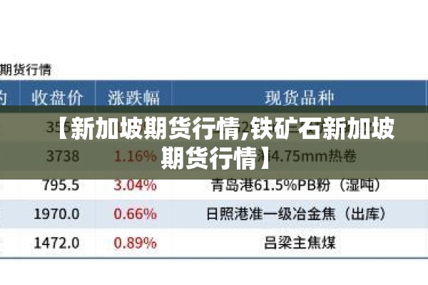 【新加坡期货行情,铁矿石新加坡期货行情】 【新加坡期货行情,铁矿石新加坡期货行情】
