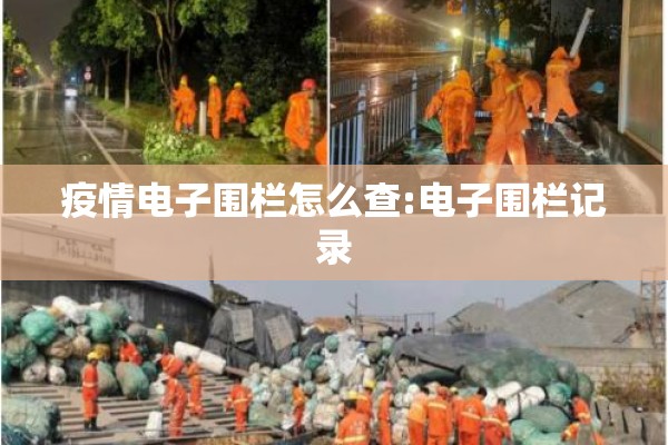 疫情电子围栏怎么查:电子围栏记录