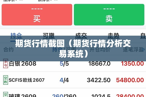 期货行情截图(期货行情分析交易系统) 期货行情截图(期货行情分析交易系统)