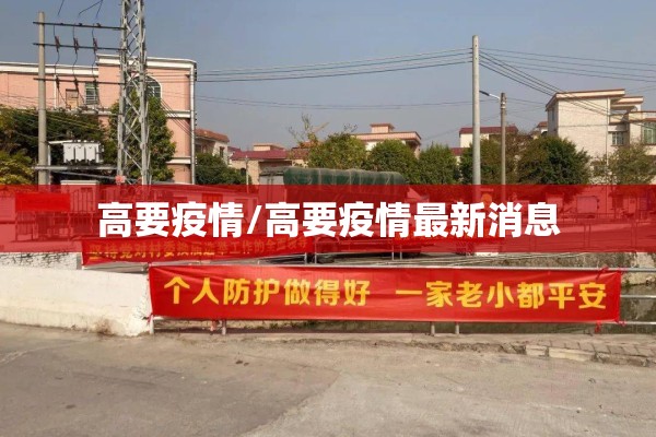 高要疫情/高要疫情最新消息