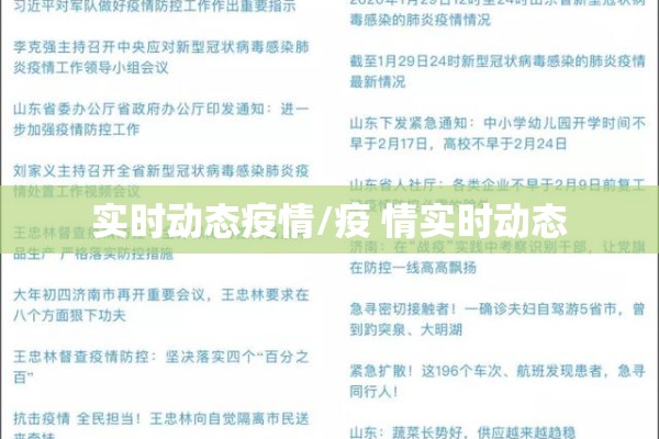 实时动态疫情/疫 情实时动态