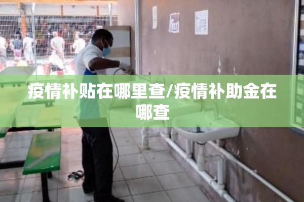 疫情补贴在哪里查/疫情补助金在哪查 疫情补贴在哪里查/疫情补助金在哪查