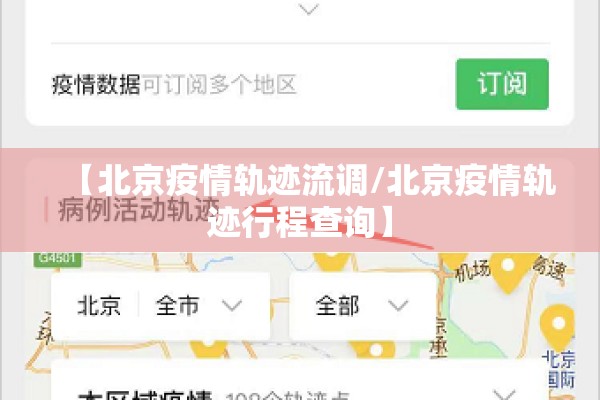 【北京疫情轨迹流调/北京疫情轨迹行程查询】