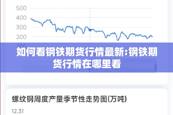 如何看钢铁期货行情最新:钢铁期货行情在哪里看