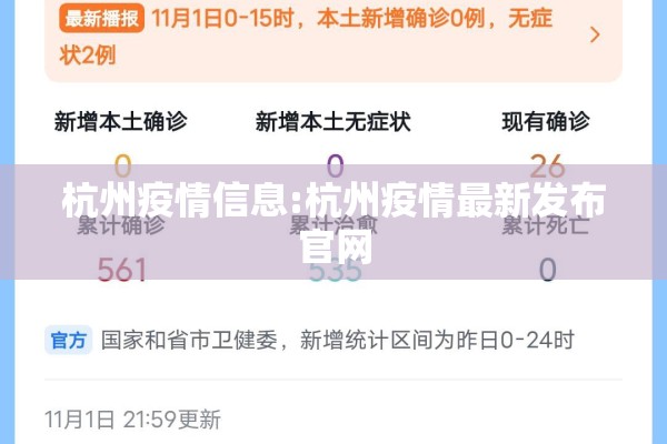 杭州疫情信息:杭州疫情最新发布官网 杭州疫情信息:杭州疫情最新发布官网