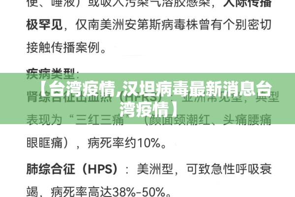 【台湾疫情,汉坦病毒最新消息台湾疫情】 【台湾疫情,汉坦病毒最新消息台湾疫情】