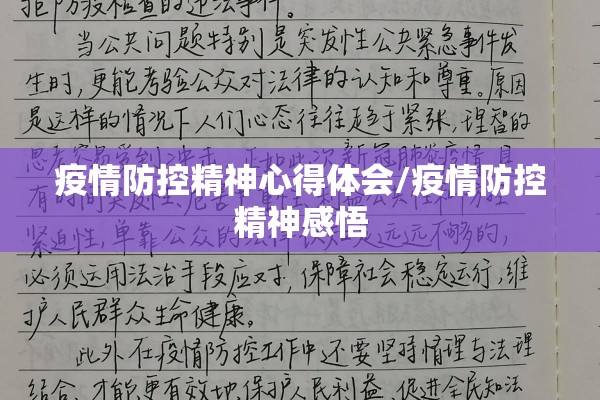 疫情防控精神心得体会/疫情防控精神感悟 疫情防控精神心得体会/疫情防控精神感悟