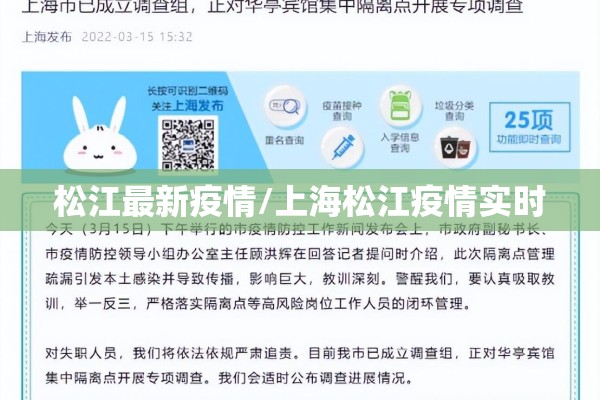 松江最新疫情/上海松江疫情实时