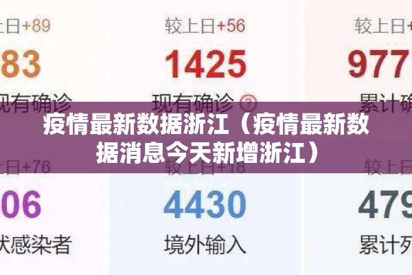 疫情最新数据浙江（疫情最新数据消息今天新增浙江）