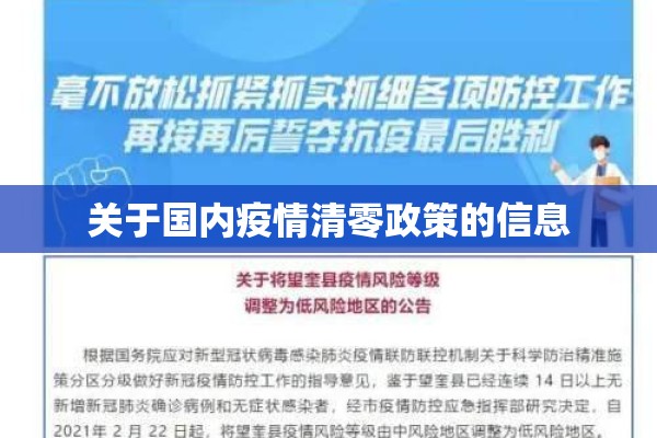 关于国内疫情清零政策的信息