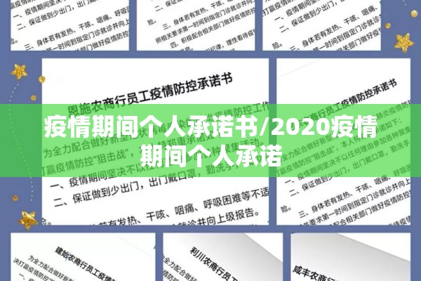 疫情期间个人承诺书/2020疫情期间个人承诺 疫情期间个人承诺书/2020疫情期间个人承诺