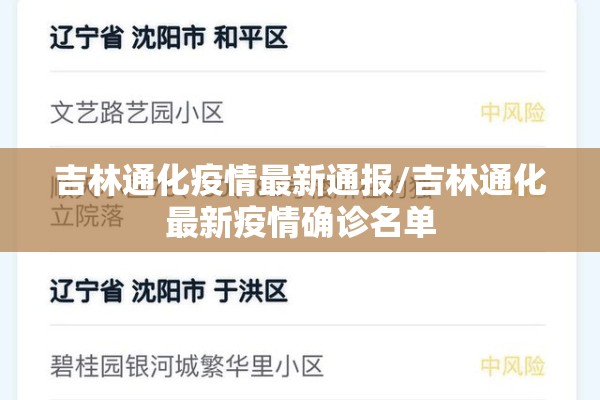 【吉林疫情状况最新今日,吉林疫情速报最新】