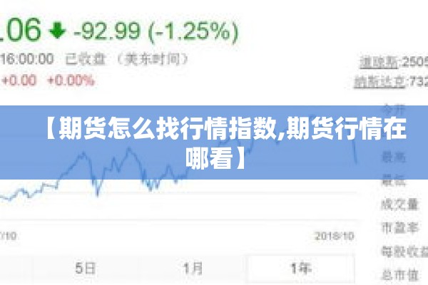 【期货怎么找行情指数,期货行情在哪看】 【期货怎么找行情指数,期货行情在哪看】