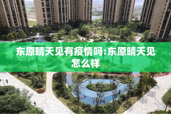东原晴天见有疫情吗:东原晴天见怎么样 东原晴天见有疫情吗:东原晴天见怎么样