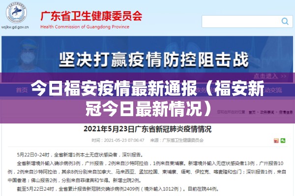 今日福安疫情最新通报（福安新冠今日最新情况）