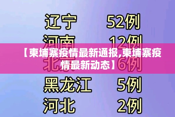 【柬埔寨疫情最新通报,柬埔寨疫情最新动态】