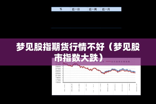 梦见股指期货行情不好（梦见股市指数大跌）