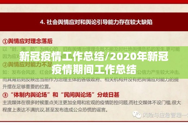 新冠疫情工作总结/2020年新冠疫情期间工作总结 新冠疫情工作总结/2020年新冠疫情期间工作总结