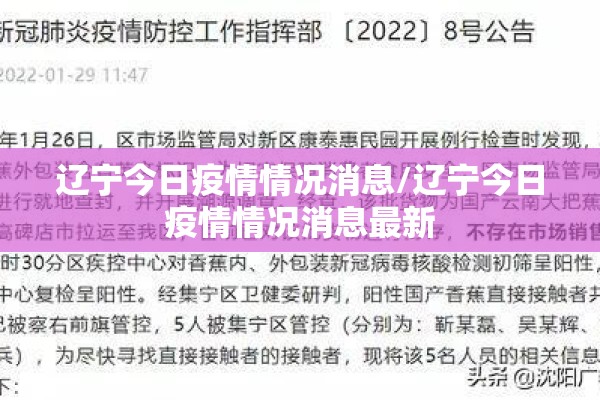 辽宁今日疫情情况消息/辽宁今日疫情情况消息最新
