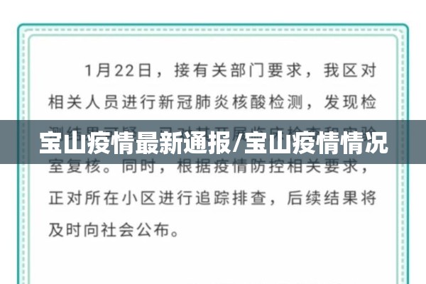 宝山疫情最新通报/宝山疫情情况 宝山疫情最新通报/宝山疫情情况