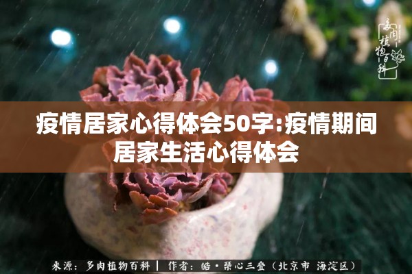 疫情居家心得体会50字:疫情期间居家生活心得体会 疫情居家心得体会50字:疫情期间居家生活心得体会