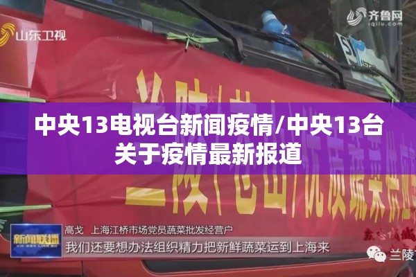 中央13电视台新闻疫情/中央13台关于疫情最新报道