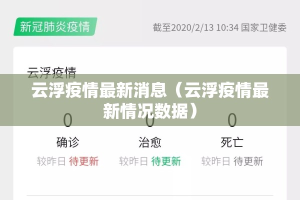 云浮疫情最新消息(云浮疫情最新情况数据) 云浮疫情最新消息(云浮疫情最新情况数据)