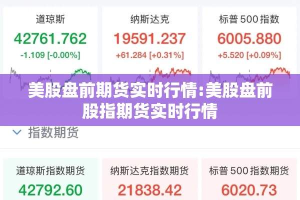 美股盘前期货实时行情:美股盘前股指期货实时行情