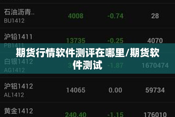 期货行情软件测评在哪里/期货软件测试