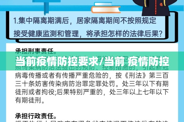 当前疫情防控要求/当前 疫情防控