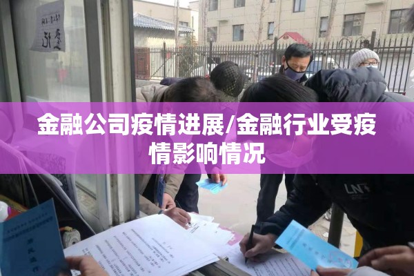 金融公司疫情进展/金融行业受疫情影响情况