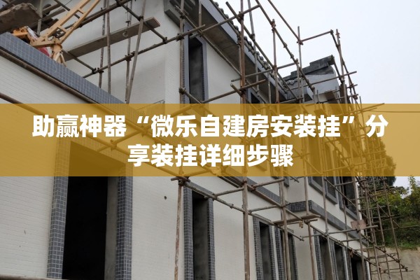 助赢神器“微乐自建房安装挂”分享装挂详细步骤
