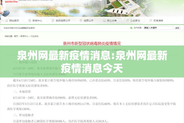 泉州网最新疫情消息:泉州网最新疫情消息今天 泉州网最新疫情消息:泉州网最新疫情消息今天