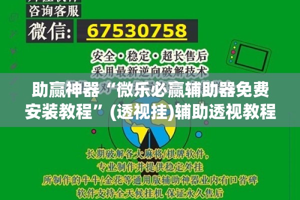 助赢神器“微乐必赢辅助器免费安装教程”(透视挂)辅助透视教程