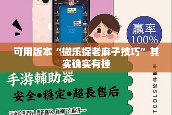 可用版本“微乐捉老麻子技巧	”其实确实有挂