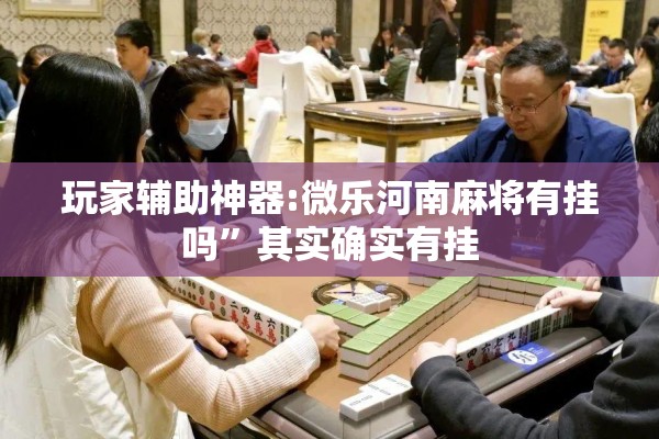 玩家辅助神器:微乐河南麻将有挂吗”其实确实有挂