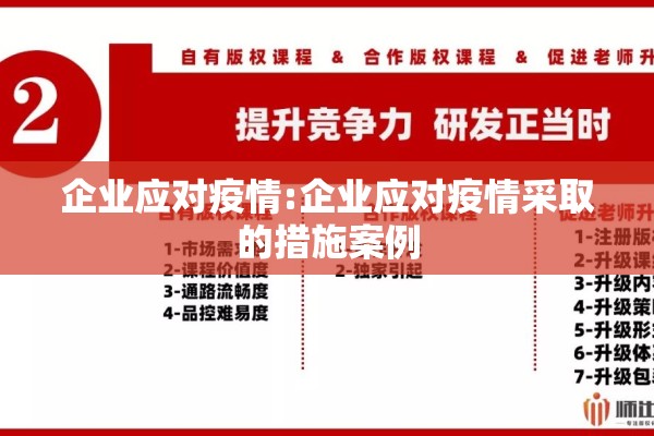 企业应对疫情:企业应对疫情采取的措施案例 企业应对疫情:企业应对疫情采取的措施案例