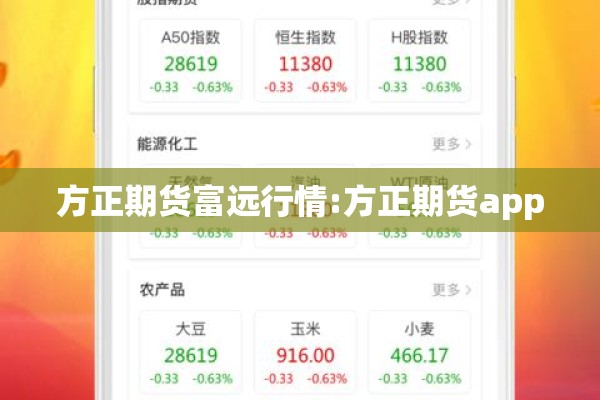 方正期货富远行情:方正期货app