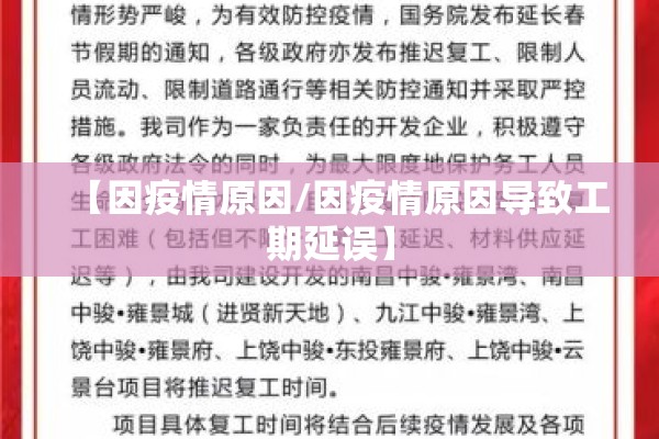 【因疫情原因/因疫情原因导致工期延误】