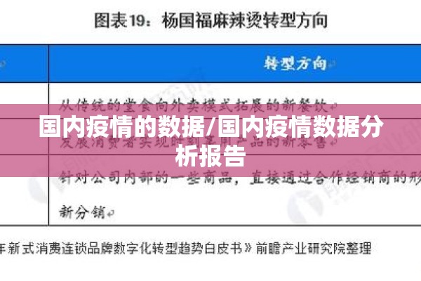 国内疫情的数据/国内疫情数据分析报告