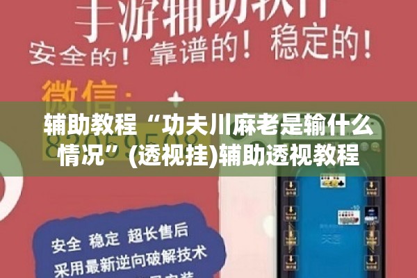 辅助教程“功夫川麻老是输什么情况”(透视挂)辅助透视教程
