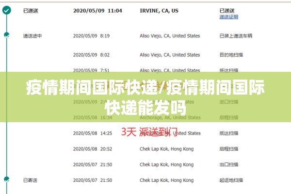 疫情期间国际快递/疫情期间国际快递能发吗 疫情期间国际快递/疫情期间国际快递能发吗