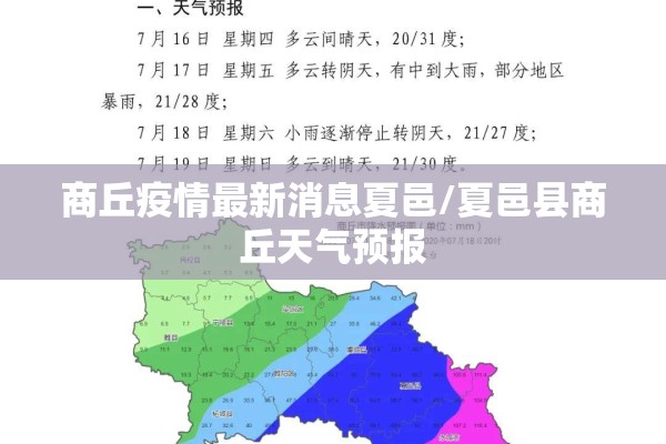 商丘疫情最新消息夏邑/夏邑县商丘天气预报