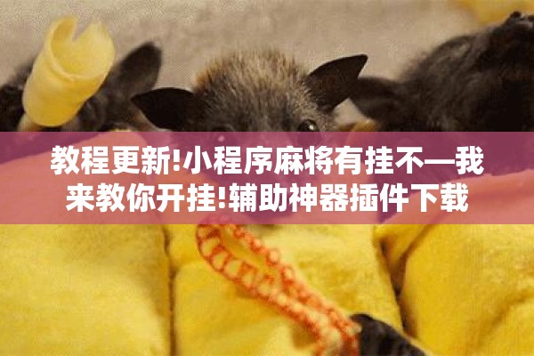 教程更新!小程序麻将有挂不—我来教你开挂!辅助神器插件下载 教程更新!小程序麻将有挂不—我来教你开挂!辅助神器插件下载