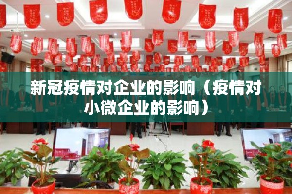 新冠疫情对企业的影响(疫情对小微企业的影响) 新冠疫情对企业的影响(疫情对小微企业的影响)