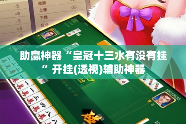 助赢神器“皇冠十三水有没有挂	”开挂(透视)辅助神器