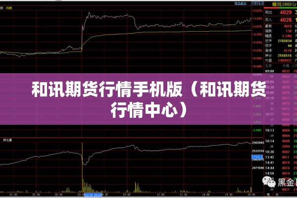 和讯期货行情手机版(和讯期货行情中心) 和讯期货行情手机版(和讯期货行情中心)