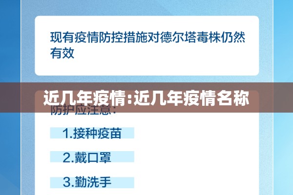 近几年疫情:近几年疫情名称