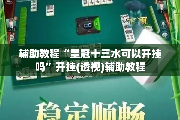 [教程经验]“方片十三张如何拿好牌”(透视挂)辅助透视教程